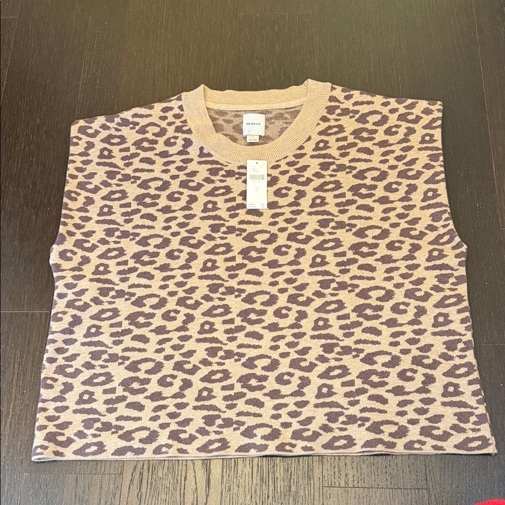 Anthropologie Maeve muscle T-shirt tank sweater size Large